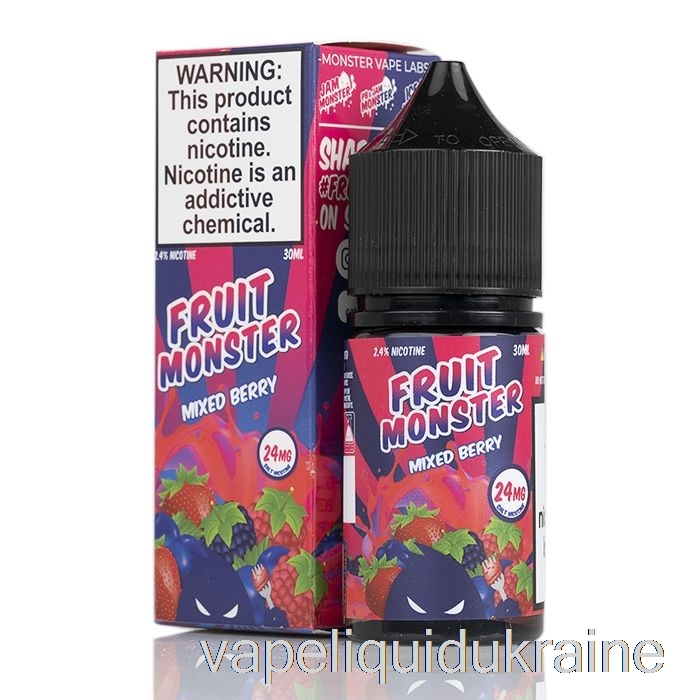 Vape Liquid Ukraine Mixed Berry - Fruit Monster Salts - 30mL 48mg